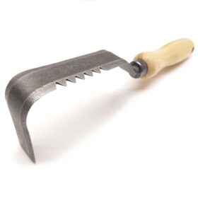 1746 - Juuresahaga umbrohusõrm / Weeding finger with root saw - 14 cm tuhkast käepide