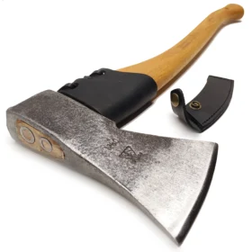 Metsakirves - 1000 grammi - 60 cm USA hickory käepide - nahast kaitse - nr. 0365